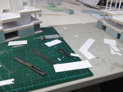 今日は模型作業!